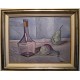 Bouteille et poires
